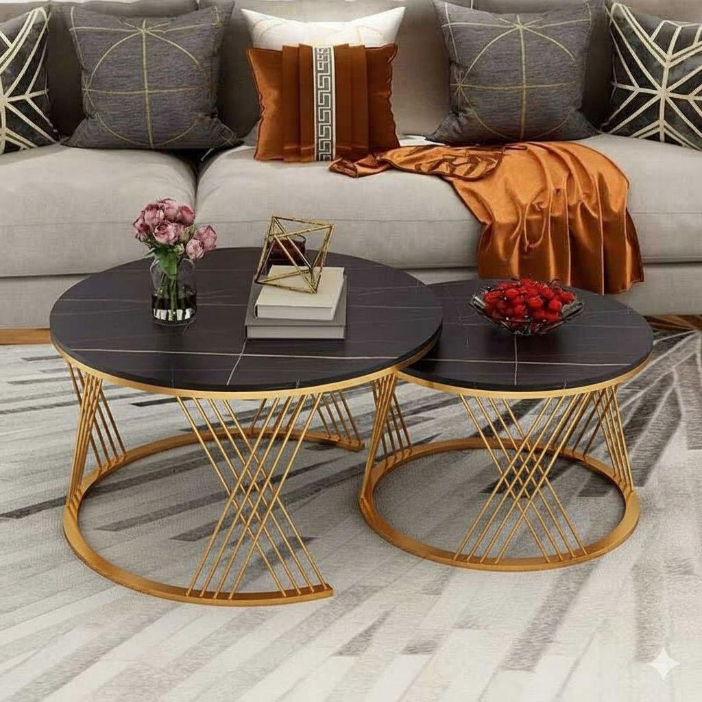 Real Marble Twin Table 80cm by 60cm 
90000